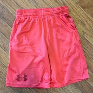 Medium, Under Armour shorts.